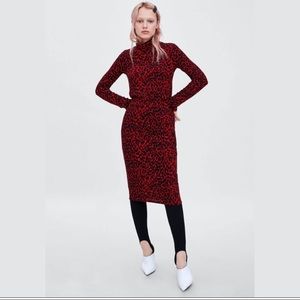 Zara cheetah print dress